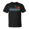 Vintage Life Is Better At The Beach Retro Sunset 70'S T-Shirt