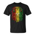 Vintage Lion Junenth Black Pride Afro Hair African Usa T-Shirt
