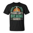Vintage Pushing Limits Breaking Barriers Athlete Race Marath T-Shirt