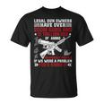 Vintage Retro Legal Gun Owners Have Over 200M Guns On Back T-Shirt