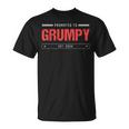 Vintage Soon To Be Grumpy Est 2024 Zum Neuen Papa Befördert T-Shirt