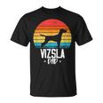 Vizsla Hund Papa Papa Für Eltern T-Shirt