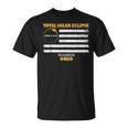 Warren Ohio Solar Eclipse 2024 Us Flag T-Shirt