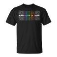 Washington Dc Pride Rainbow Vintage Inspired Lgbt T-Shirt