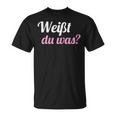 Weißt Du Was Reverse Ich Werde Eine Große Schwester T-Shirt