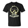 Wolf Fans Totality Solar Total Moon Eclipse 2024 Spring Men T-Shirt