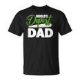 World's Dopest Dad Cannabis Marijuana Weed Fathers Day T-Shirt
