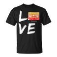 Wyoming Wy Map Souvenir Love Distressed State T-Shirt
