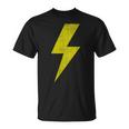 Yellow Thunderbolt Bolt Lightning Team T-Shirt