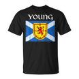 Young Clan Scottish Name Scotland Flag T-Shirt