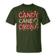 Candy Cane Crew Christmas Candy Lover Xmas Pajamas T-Shirt