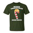 Make Christmas Great Again Holiday Candy Cane Trump Hair T-Shirt