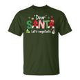 Dear Santa Let's Negotiate Christmas Lights Family Matching T-Shirt