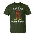Get The Elf Outta Here Christmas Wear T-Shirt