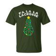 Fa La Lacrosse Christmas Lax Player Goalie Team T-Shirt