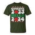 Goodbye 2023 Hello 2024 Christmas Xmas Happy New Year's Eve T-Shirt