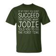 Jodie Name Personalized Birthday Christmas Joke T-Shirt