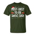 Most Likely To Fix Santa Sleigh Family Matching Christmas T-Shirt