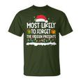 Most Likely To Forget To Hidden Presents Christmas Family T-Shirt