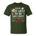 Most Likely To Be Santa's Favorite Family Christmas T-Shirt