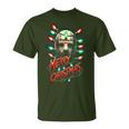 Merry Christmas Festive Slasher Candy Cane Menace T-Shirt