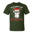 On The Naughty List And I Regret Nothing Penguin Xmas T-Shirt