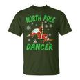 North Pole Dance Santa Claus Pole Dancer Christmas T-Shirt