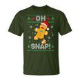 Oh Snap Gingerbread Man Christmas Cookie Baking Xmas T-Shirt