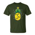 Pineapple X-Mas Tree Light Up Star Cute Christmas T-Shirt