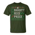 Price Family Name Xmas Naughty Nice Price Christmas List T-Shirt