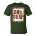 Red Cheerful Sparkly Oh Snap Gingerbread Christmas Cute Xmas T-Shirt