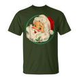 Santa Claus Face Old Fashioned Xmas Vintage Santa Christmas T-Shirt