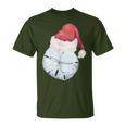 Santa Sand Dollar Clause Coastal Beach Christmas July T-Shirt