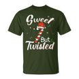 Sweet But Twisted Christmas Candy Cane Xmas Holiday T-Shirt
