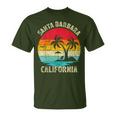 Vacaciones Familiaresintage Retro California Santa Barbara Beach Camiseta unisex