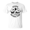 Acadia National Park Maine Mountains Nature Hiking Vintage T-Shirt