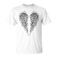 Alas De Ángel En La Parte Trasera Sin Mangas Camiseta unisex