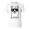 Alpapa Alpaka Lama Liebhaberatertag Tiere Papa T-Shirt