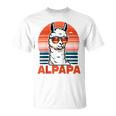 Alpapaatertag Bester Papa Alpaka Retro Alpapa Raglan T-Shirt