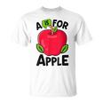 A Is For Apple Nursery Preschool Teacher Appreciation T-Shirt