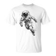 Astronauta Gráfico Espacio Motivo Astronauta Camiseta unisex