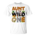 Aunt Of The Birthday Wild One Safari Boy Family Matching T-Shirt