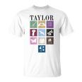 Birthday Party Girl Retro First Name Taylor Personalized T-Shirt