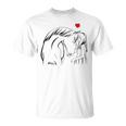 Caballos Chica Amor Jinete Amante De Los Caballos Camiseta unisex