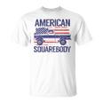 Classic C10 American Square Body Truck Usa Flag T-Shirt