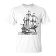 Cool Graphic Old Pirate Ship T-Shirt