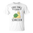Coole Jungs Lieben Schnecken Geschenk T-Shirt