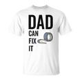 Dad Can Fit It Handyman Diy Duct Tape Father's Day T-Shirt
