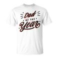Dad Of The Year Best Father Appreciation Vintage Graphic T-Shirt