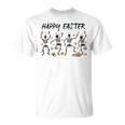 Dancing Skeletons With Bunny Ears & Easter Eggs Easter Day T-Shirt